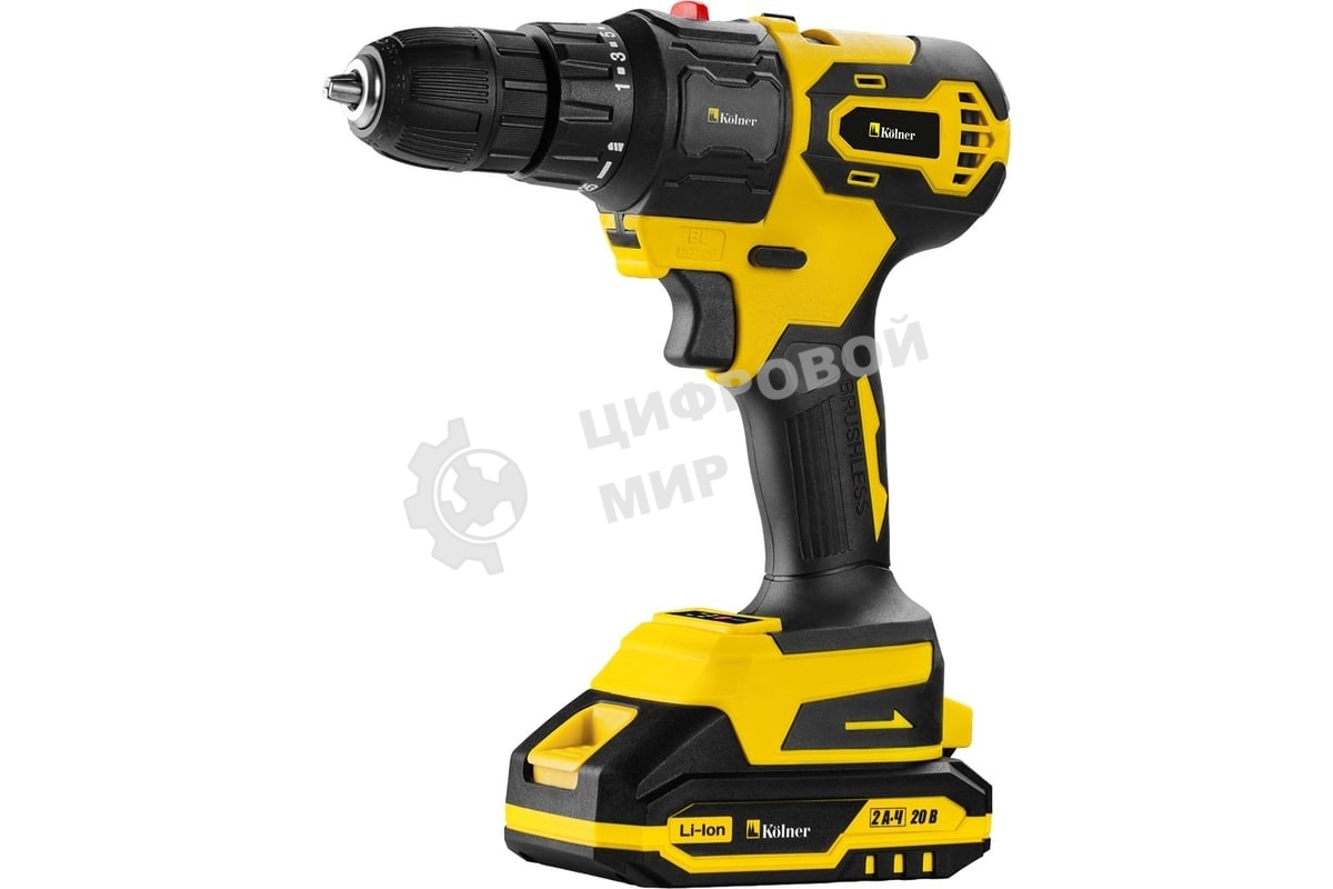 Дрель-шуруповерт аккумуляторная 6в1 Kolner Combo 20V PRO KCMT 20-3C