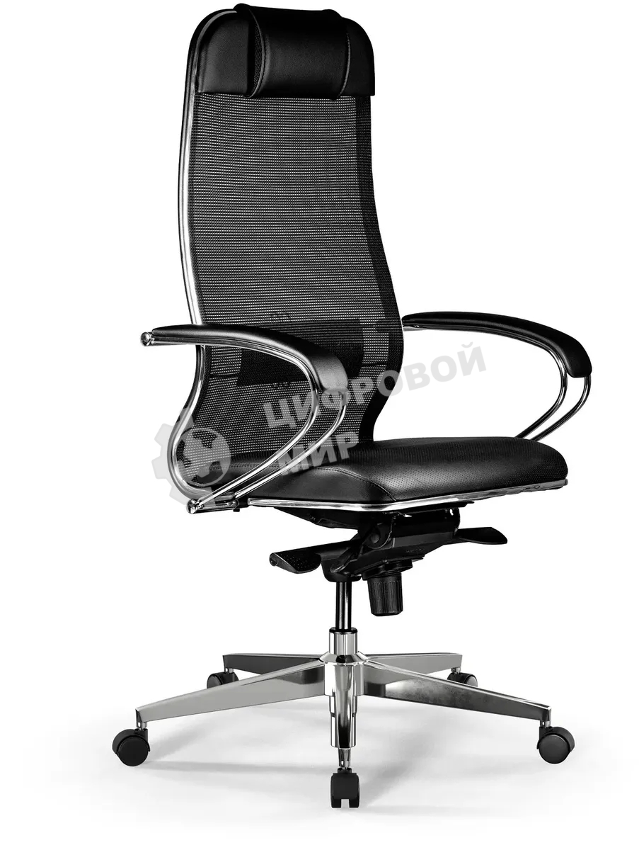 Кресло Метта Comfort S Infinity Easy Clean сет./экокожа с подголов. крестов. металл хром (комплект 1 шт)