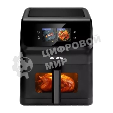 Аэрогриль Polaris PAF 9007WS черный, 1900 Вт, 6.5 л, сенсор, 25 программ