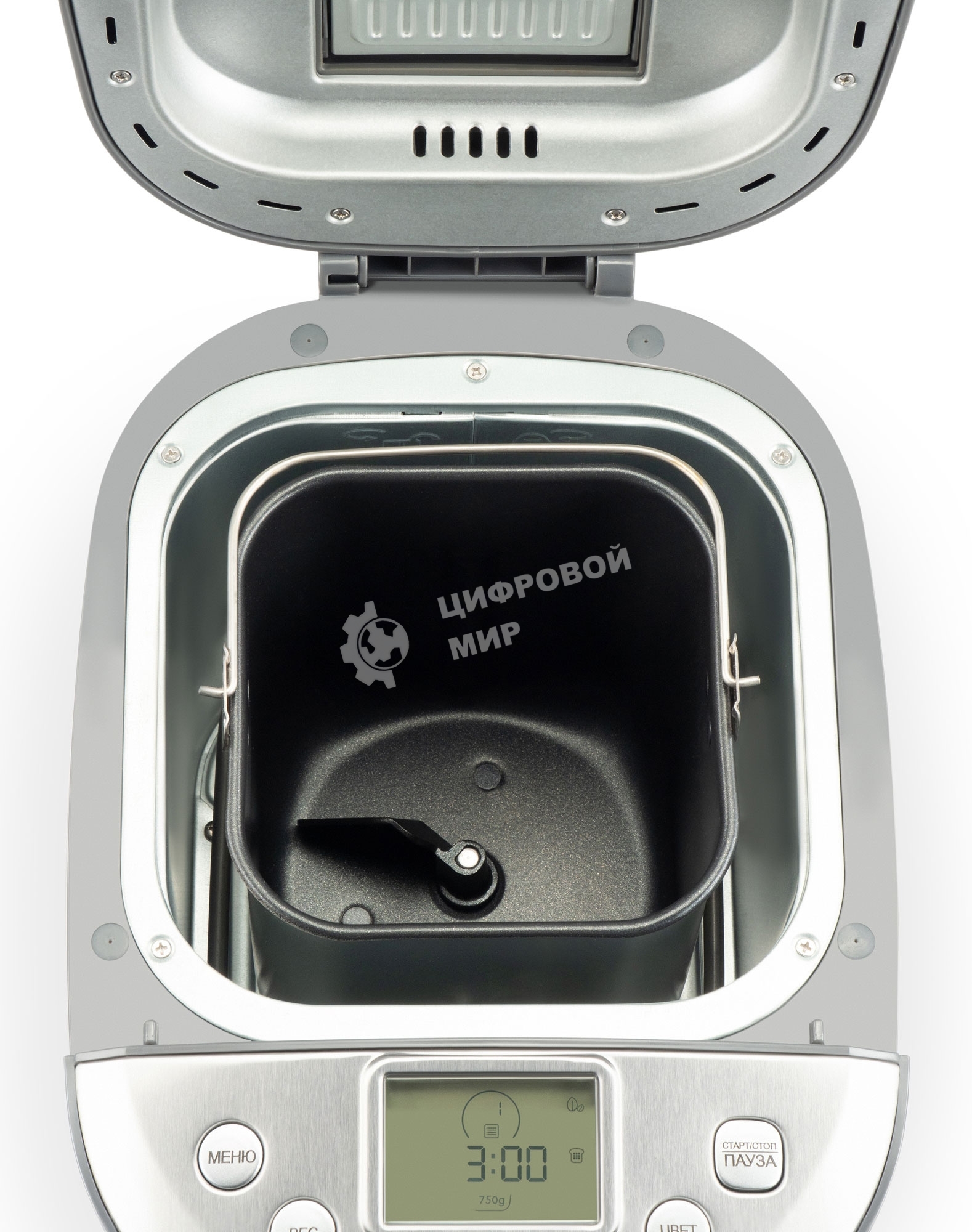 Хлебопечка Hyundai HYBM-4082 550 Вт, серый/серебристый