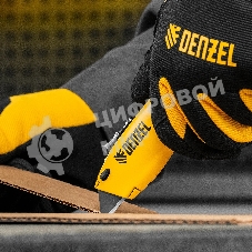 Нож строительный Denzel 19 мм, сменное трапециевидное лезвие, SK4, алюминиевый корпус, торцевой зажим