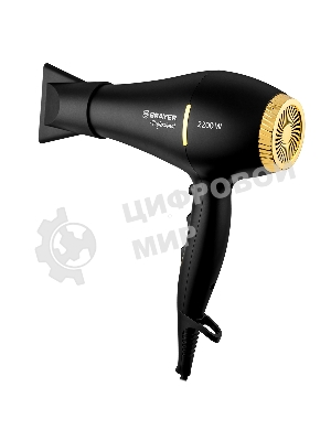 Фен BRAYER BR3010 черный/золотистый, 2200 Вт
