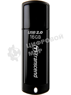 Флешка USB Transcend JetFlash 350 (TS16GJF350), 16Gb, USB 2.0, R/W 15/7, черный
