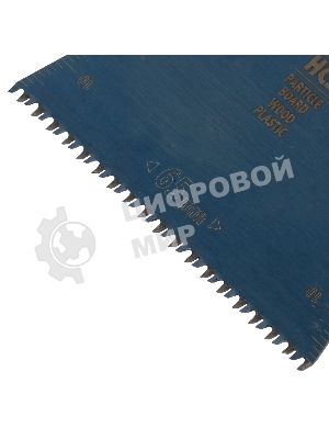 Насадка для МФИ Denzel режущая прямая, HCS, по дереву, ламинату, 65 х 1,8 мм, крупный зуб