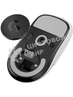 Мышь беспроводная Logitech G PRO X SUPERLIGHT белый, 25600 dpi, радиоканал, USB, кнопки - 5