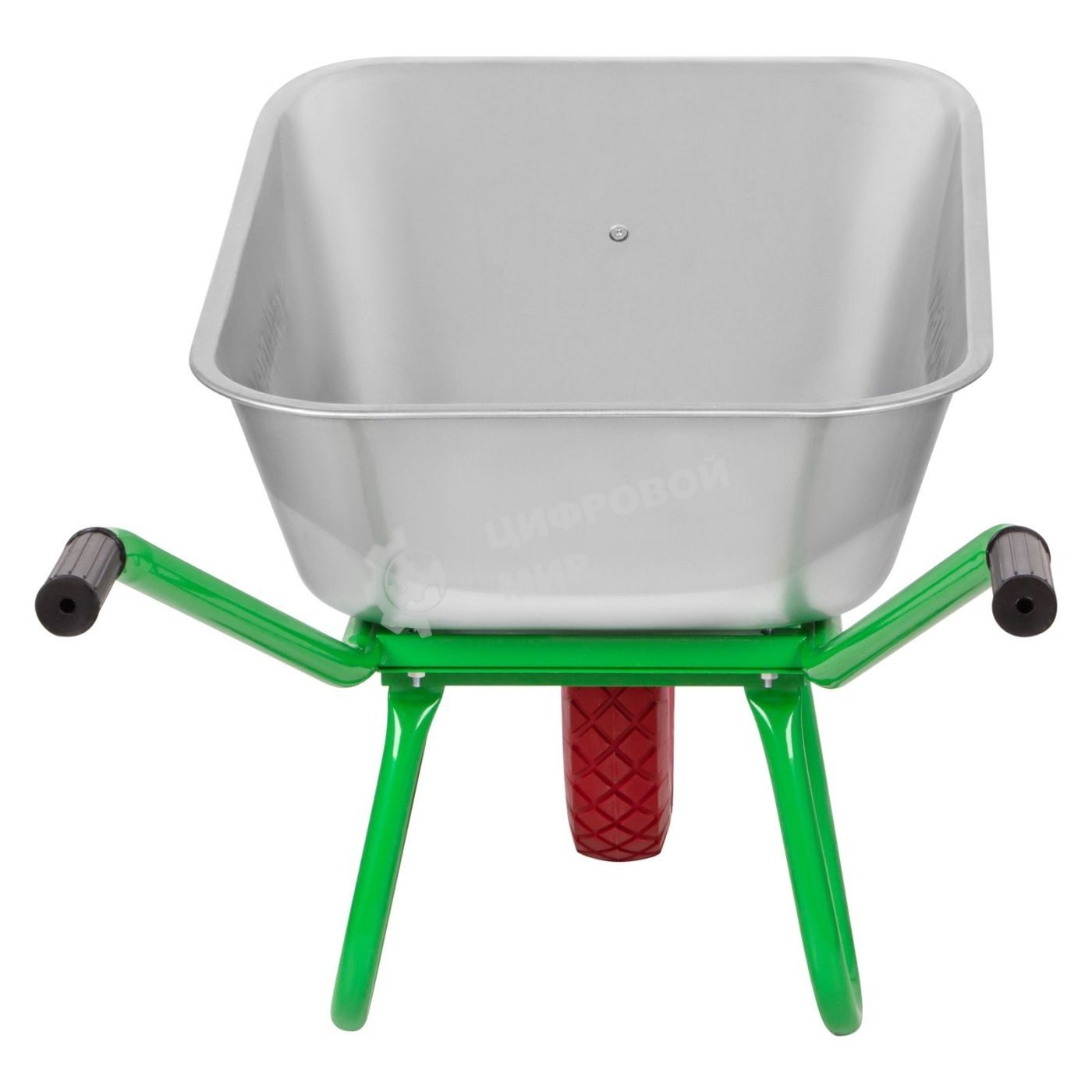 Тачка садово-строительная Сибртех с PU колесом, грузоподъемность 180 кг, объем 90 л