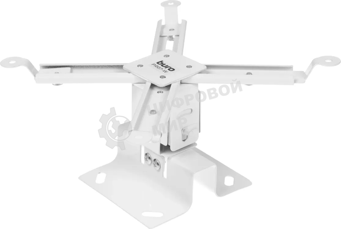 Кронштейн для проектора Buro PR07-W белый макс.12кг потолочный поворот и наклон