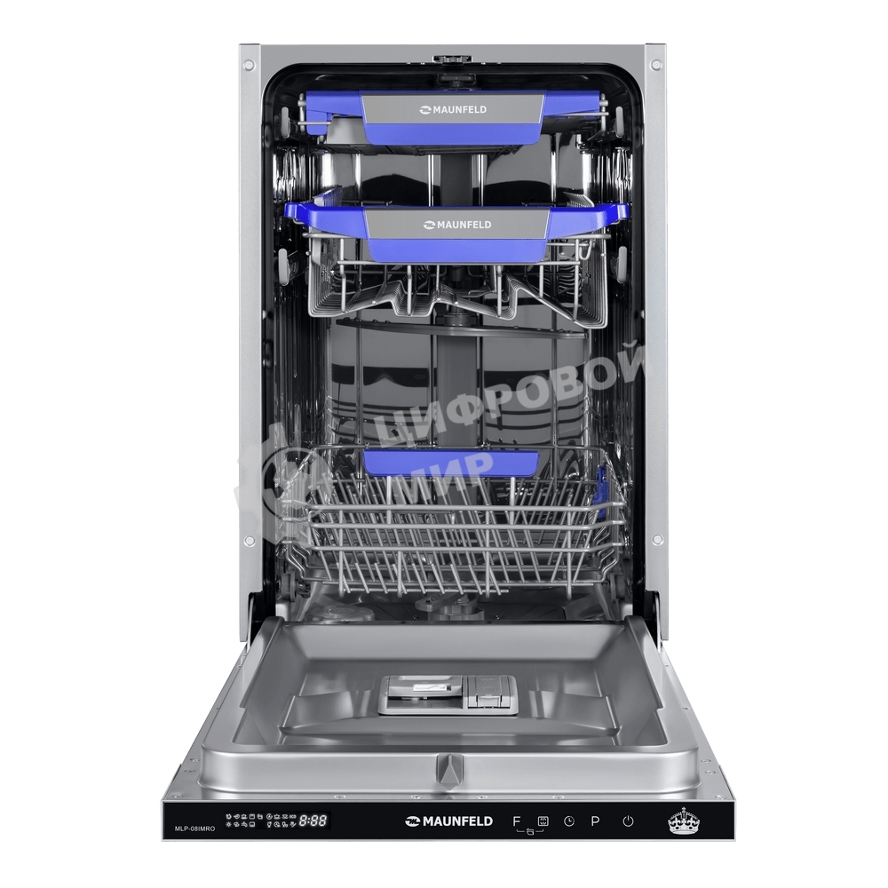 Встраиваемая посудомоечная машина Maunfeld MLP-08PRO, серебристый, 44.8 см, 10 компл., 47 дБ, класс A++