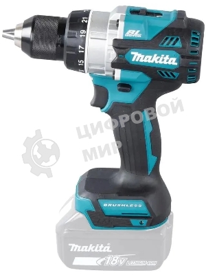Дрель-шуруповерт аккумуляторная ударная бесщеточная Makita 18В, 13мм, 130Нм (без АКБ и ЗУ)