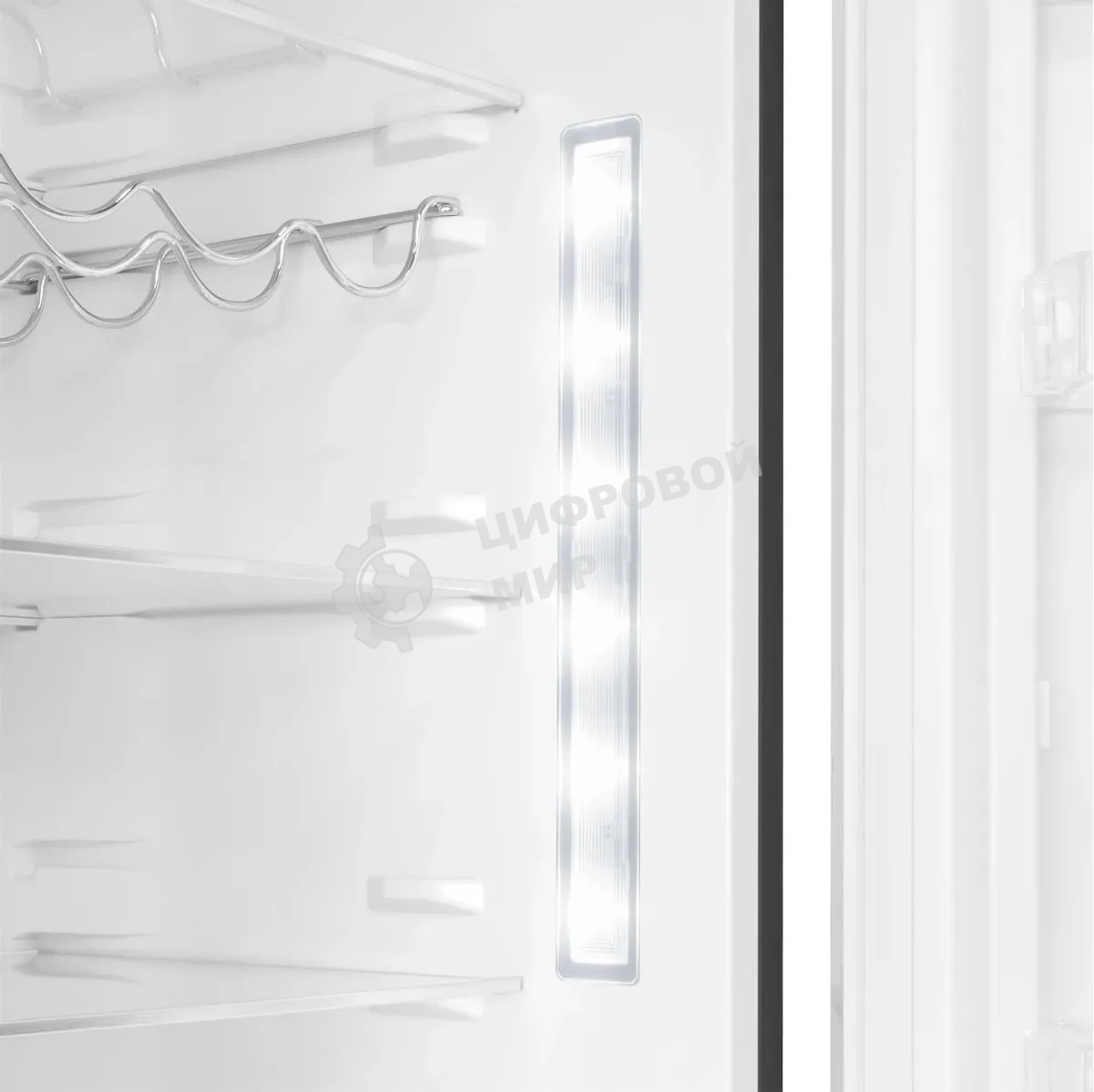 Холодильник Maunfeld MFF200NFSE нержавеющая сталь двухкамерный 271/106л морозилка снизу