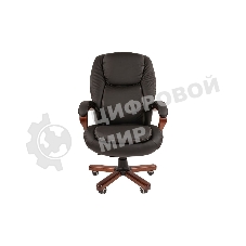 Кресло Chairman 408 черный, кожа, 120 кг, механизм качания