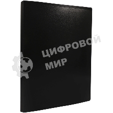 Папка с металлическим пружинным скоросшивателем Silwerhof Eco A4, пластик, 0.5мм, черный