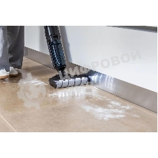 Пылесос вертикальный моющий Tefal X-Clean 5 GF5555F0 серый/черный, от аккумулятора, 200 Вт, уборка влажная, пылесборник 0.44 л