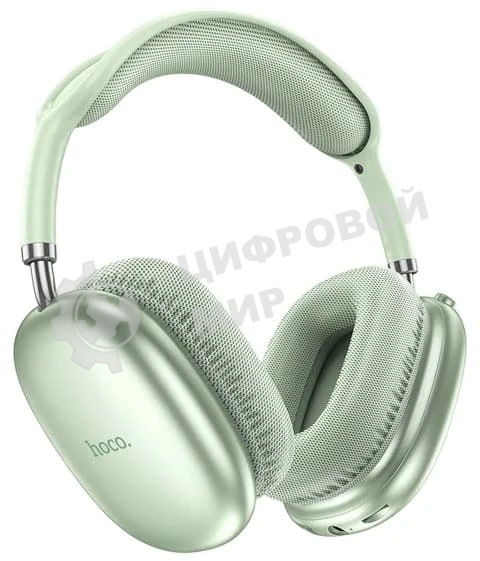 Беспроводные/проводные наушники Hoco W35 зеленый, полноразмерные, Bluetooth + проводной, до 40 ч.