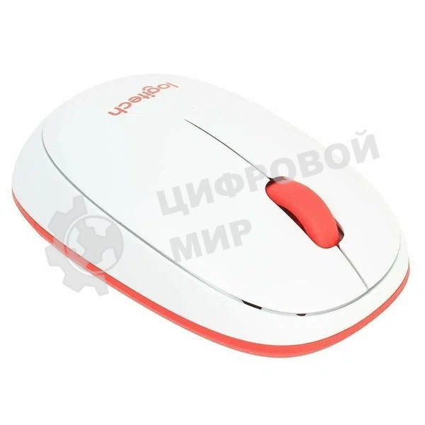 Комплект беспроводной клавиатура+мышь Logitech MK240 White/Red (920-008160)