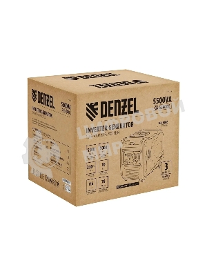 Электрогенератор бензиновый инверторный Denzel GS-5500iSE, 5.5 кВт, 78 дБ, 47 кг