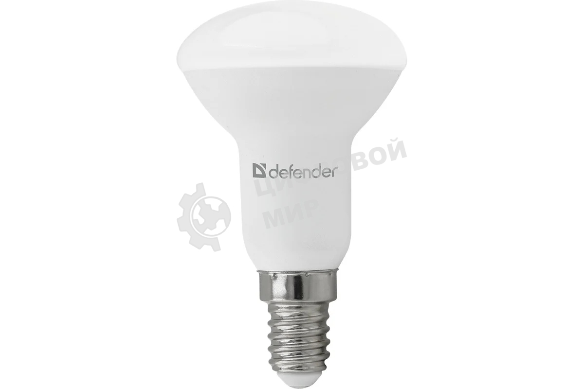 Лампа светодиодная Defender R50-6W-865-E14 рефлектор, 6500 К, холодный дневной,1шт