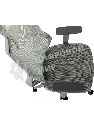 Кресло Бюрократ MC-G411N-H серый, сетка, подголовник