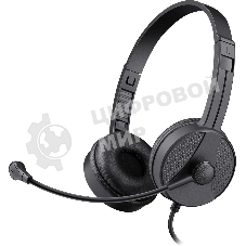 Гарнитура проводная Defender Tune 160 (черный, провод 1.8 м)