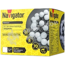 Гирлянда Navigator NGF-B02-70CW-10-8m-230-BL-IP44