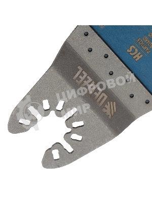 Насадка для МФИ Denzel режущая прямая, HCS, по дереву, ламинату, 65 х 1,8 мм, крупный зуб