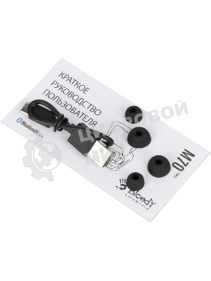 Гарнитура Bloody M70 чёрный-красный, беспроводная, Bluetooth, до 6 ч
