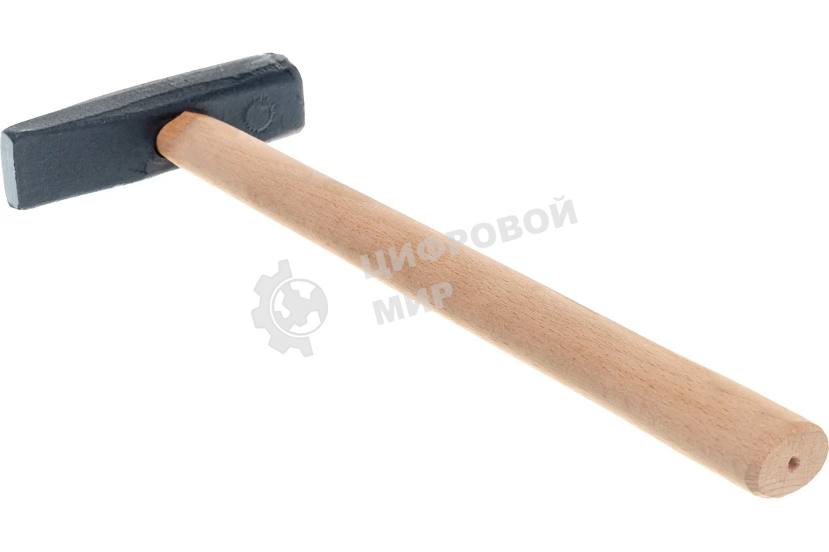 Молоток слесарный Сибртех 400 г, квадратный боек, деревянная рукоятка