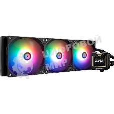 Водяное охлаждение для процессора Thermalright Frozen Warframe 420 ARGB (420мм, LED, Black, ARGB/Fans: 3x140мм, 88.7CFM, 29.8dBA, 1750RPM/Pump height 60мм, 23dBA, 3000RPM, Rad thickness 27мм/S: 1851, 1700, 1200, 115X, 2011, 2066, AM5, AM4)