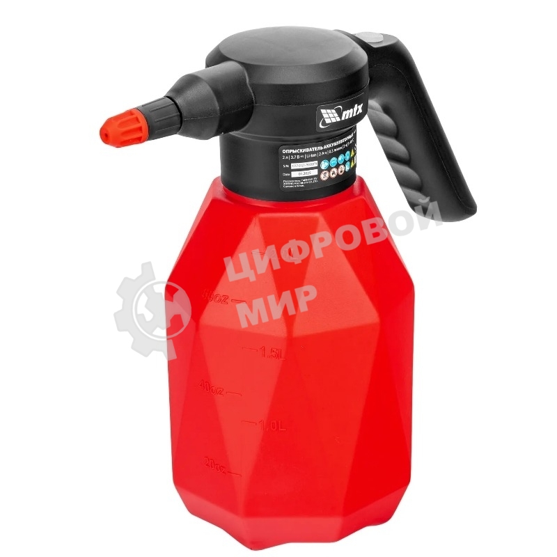 Опрыскиватель аккумуляторный M-2LI, 2 л, 3,7 В, 2 Ач MTX