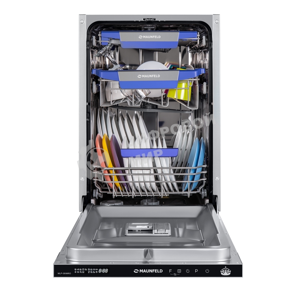 Встраиваемая посудомоечная машина Maunfeld MLP-08PRO, серебристый, 44.8 см, 10 компл., 47 дБ, класс A++