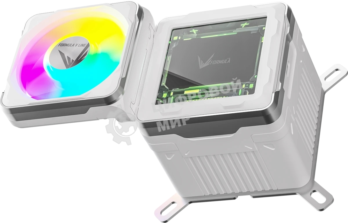 Система жидкостного охлаждения Formula V Line Cryo Wing Digi 360 WH, 360мм, LCD 2.73