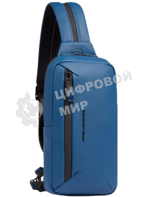 Рюкзак слинг Piquadro Corner 2.0 CA6466C2OW/AV серо-голубой полиуретан