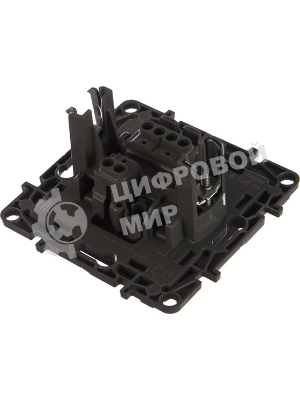 Выключатель одноклавишный, автоматические клеммы, Etika, 10AX, 250В~, антрацит