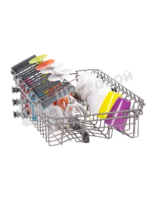 Посудомоечная машина Maunfeld MWF08S, белый, 44.8 см, 9 компл., 49 дБ, класс A+