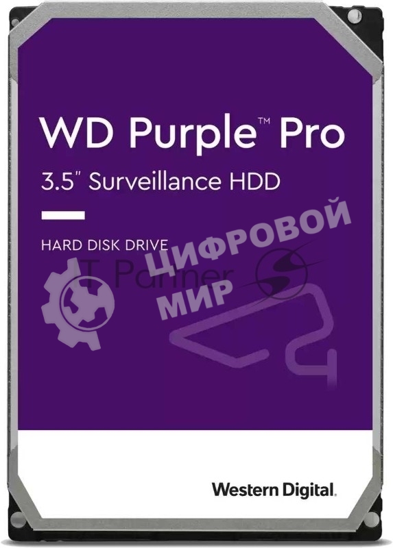 Жесткий диск Western Digital Original SATA-III 18Tb WD181PURP Video Purple Pro (7200rpm) 512Mb 3.5