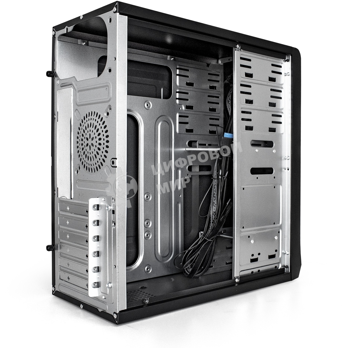 Компьютерный корпус Miditower ExeGate CP-603 Black, ATX, (без БП), 2хUSB+2хUSB 3.0, Audio