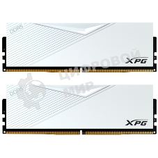 Оперативная память XPG Lancer, DDR5, 64GB (2x32GB), 6400MHz, CL32, DIMM, с радиаторами, белый
