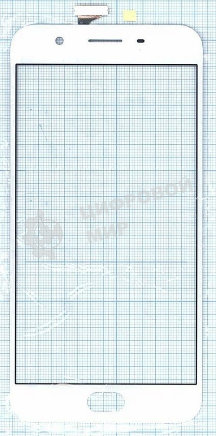 Сенсорное стекло (тачскрин) для OPPO A59S, белое