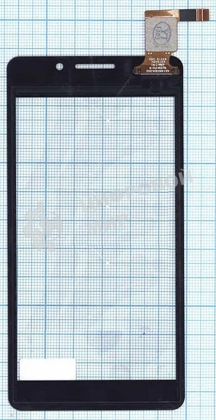 Сенсорное стекло (тачскрин) для DNS S4503Q, черное