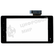 Сенсорное стекло (тачскрин) для Huawei Ideos S7 Slim S7-201u, черное