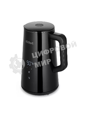 Чайник электрический Kitfort КТ-6186 1.5л. 1800Вт черный корпус: пластик