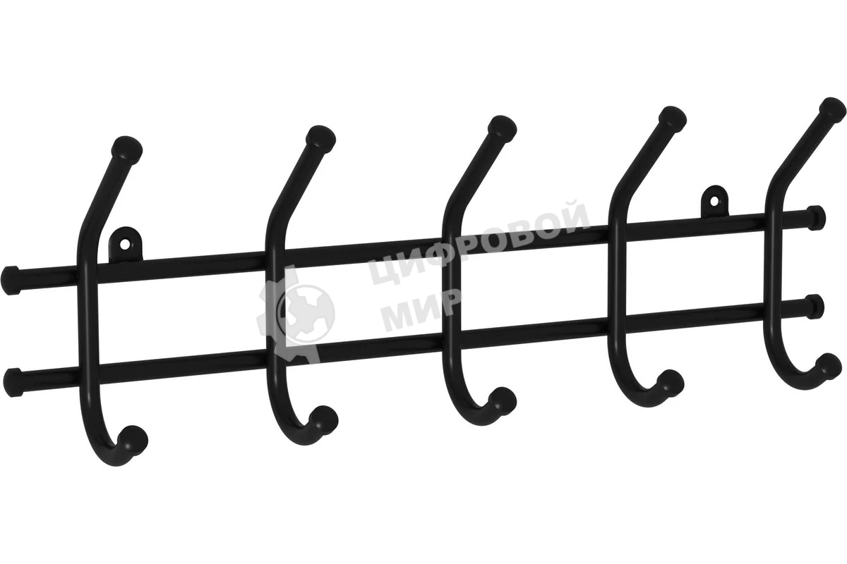 Вешалка настенная ЗМИ Норма 5 Черная ВН 24