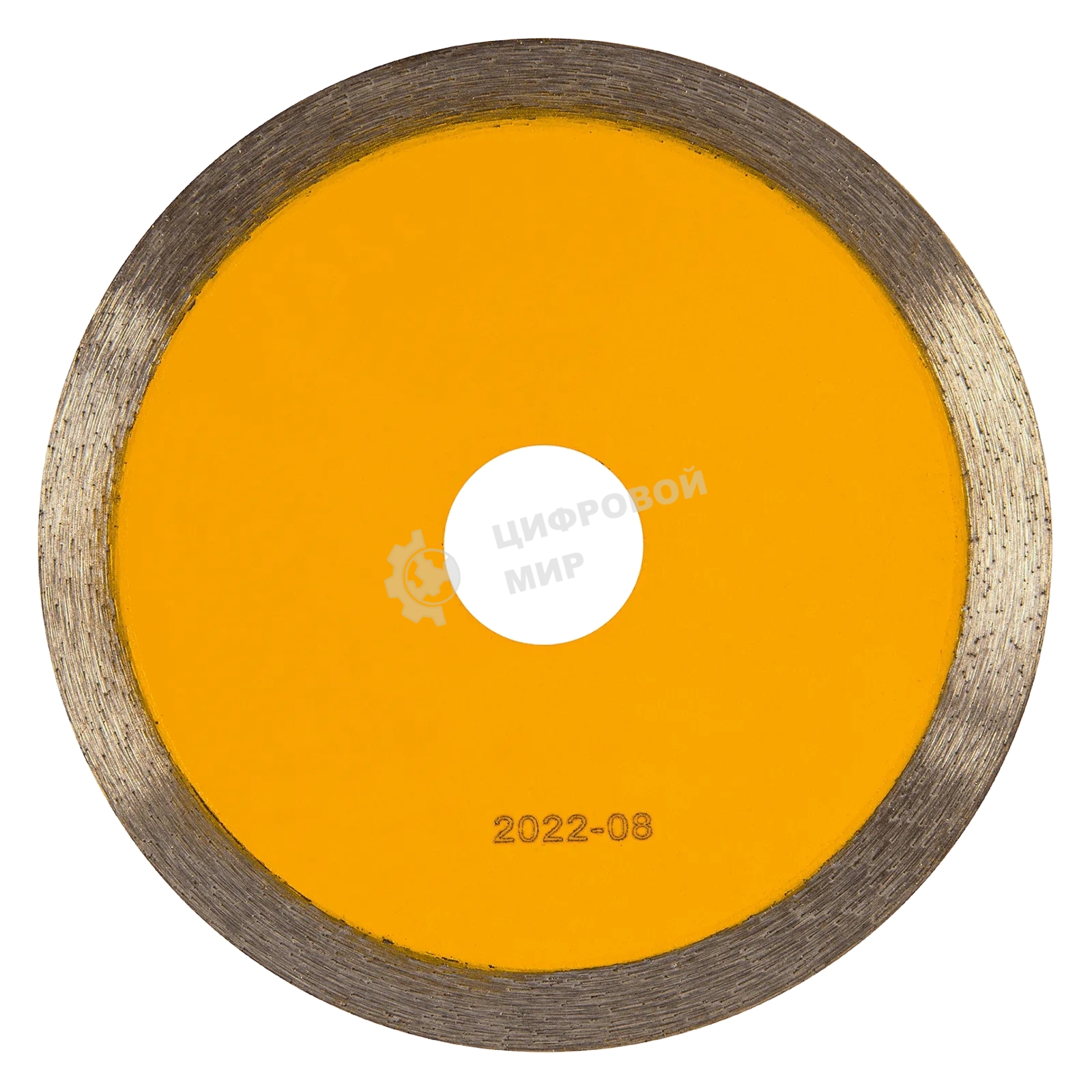 Диск алмазный отрезной Denzel 115 х 22,2 мм, сплошной, супертонкий, горячий пресс, мокрое резание