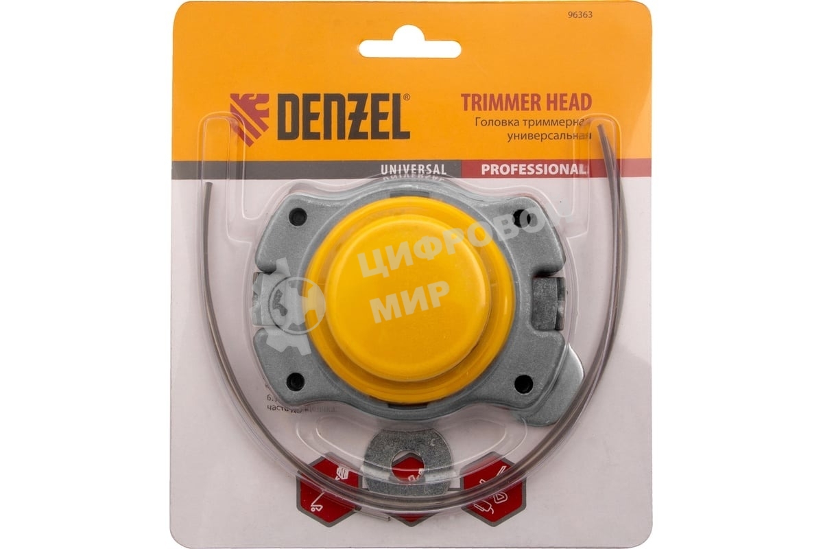 Катушка для триммера универсальная Denzel алюминий, шайба 8 мм, 10мм