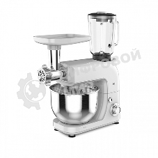 Планетарный миксер BQ MX620 White. Максимальная мощность 1600 Вт/Чаша из нержавеющей стали 5 л/6 скоростей + импульсный режим