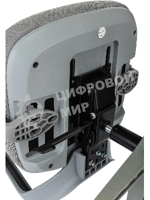 Кресло Бюрократ MC-G411N-H серый, сетка, подголовник