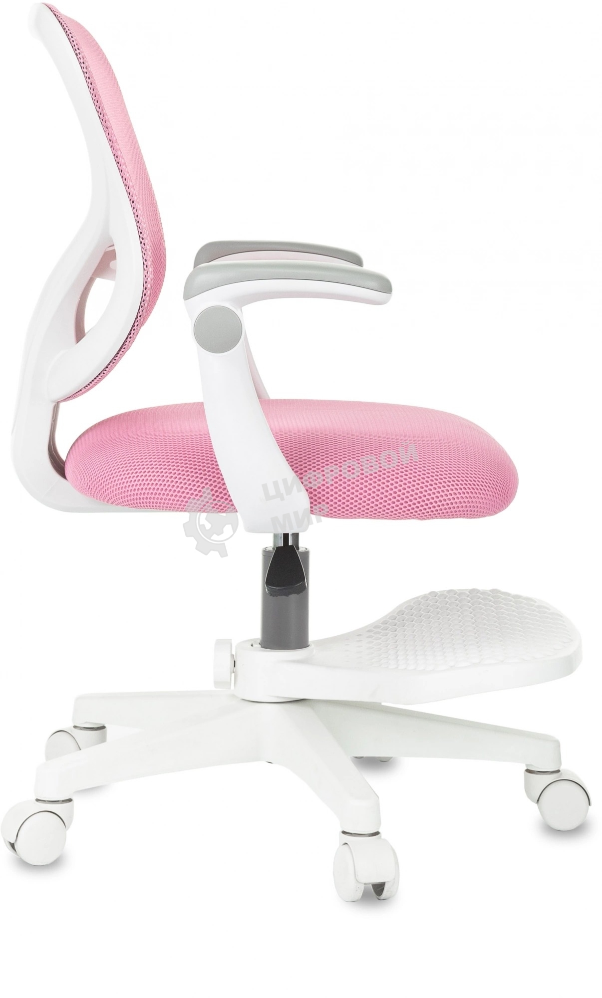 Кресло детское Бюрократ BuroKIDS 3 розовый Velvet 36, крестов. пластик