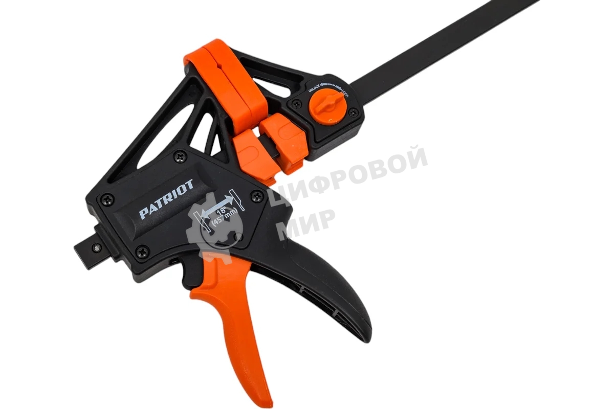 Струбцина PATRIOT Platinum QRP-450P, быстрозажимная, усиленная, 450мм