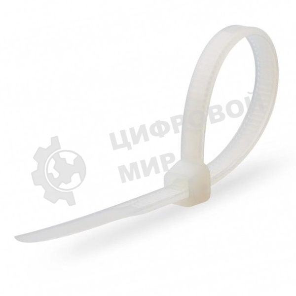 Нейлоновые стяжки Fortisflex КСС 5х400 мм белый 100 штук