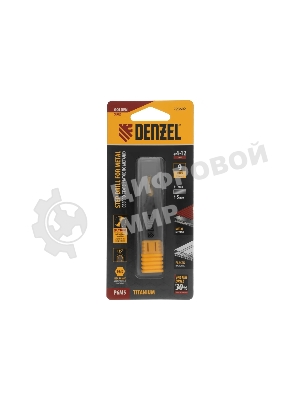 Сверло ступенчатое Denzel 4-5-6-7-8-9-10-11-12 мм, Р6М5, 6-гр. хвостовик 723602